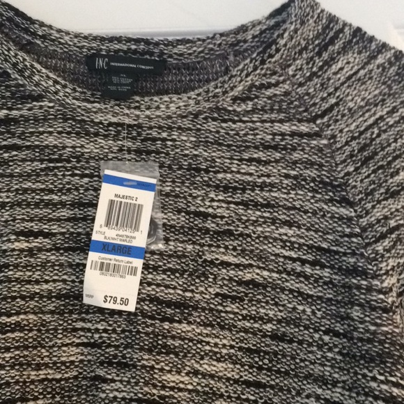 XL INC long sleeve zip design sweater - Picture 2 of 4